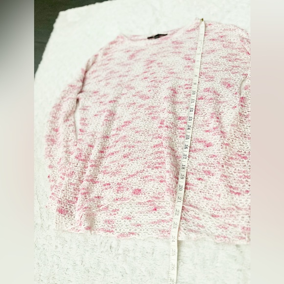 GENERATION LOVE Pink & White Open Knit Sweater - Picture 8 of 8